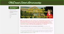 Desktop Screenshot of mcdanielschoollibrarianship.com
